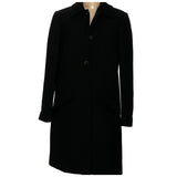 J. CREW Black Wool Overcoat, Size 4