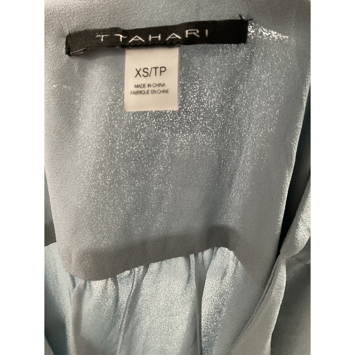 Tahari Blue XS Button-Up Top