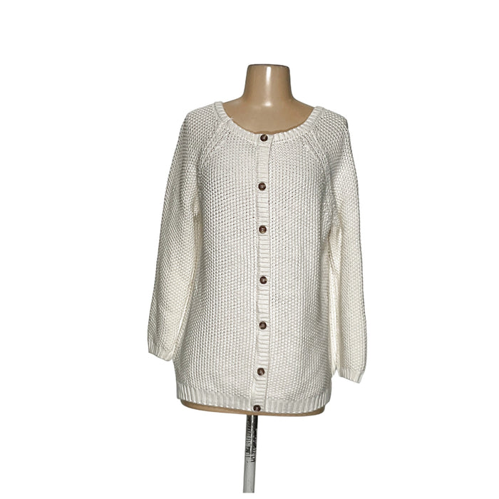 Cynthia Rowley White Pullover Sweater L