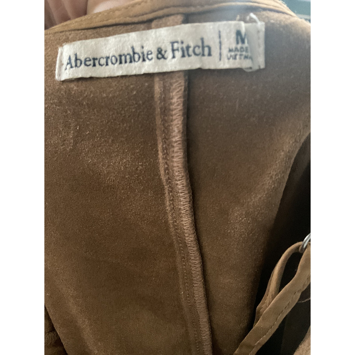 Abercrombie & Fitch Brown Polyester Blouse