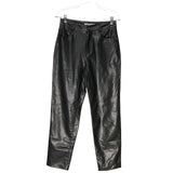 ZARA Black Faux Leather Pants - Women's Size 6