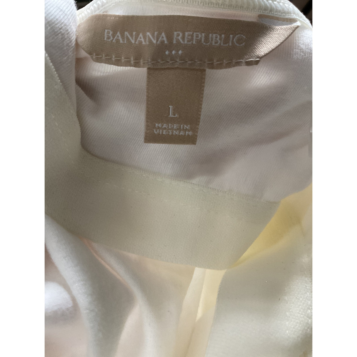 Banana Republic Beige Cotton Tank - Women's Plus Size L