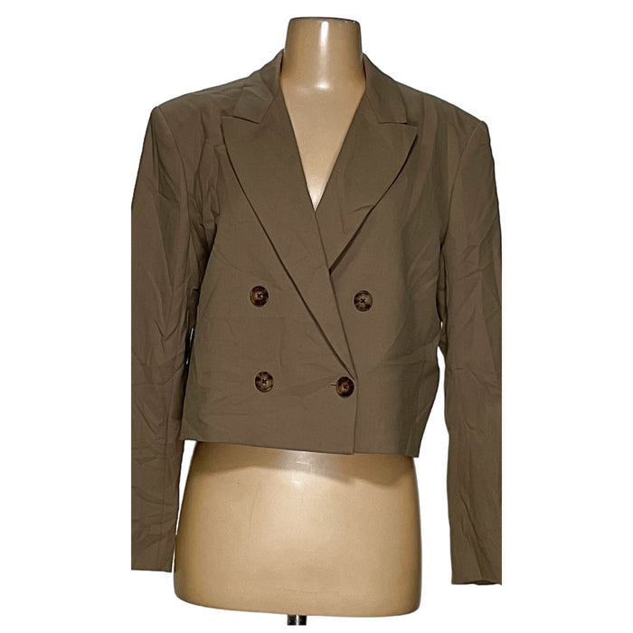 Babaton Green Wool Blazer