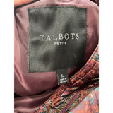 Talbots Multicolor Quilted Cotton Jacket