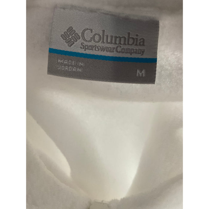 Columbia White Women's Full Zip Sweater - Size M