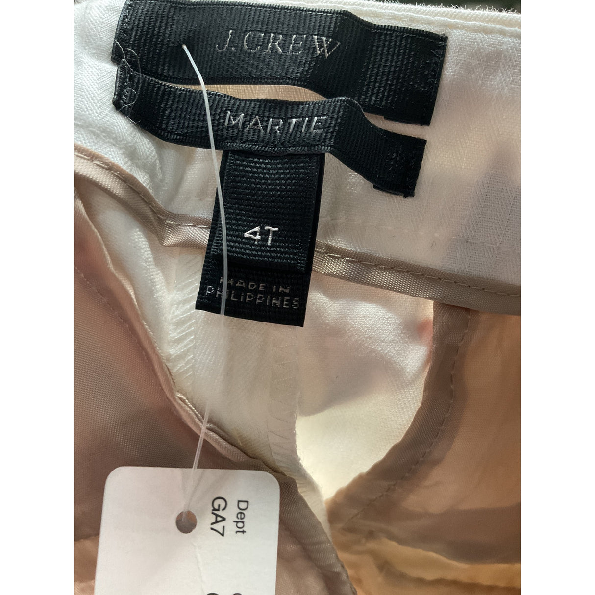 J. Crew White Ankle Pants - Size 4T