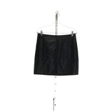 Free People Black Faux Leather Mini Skirt - Size 10