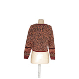 ZARA Multicolor Animal Print Pullover Sweater