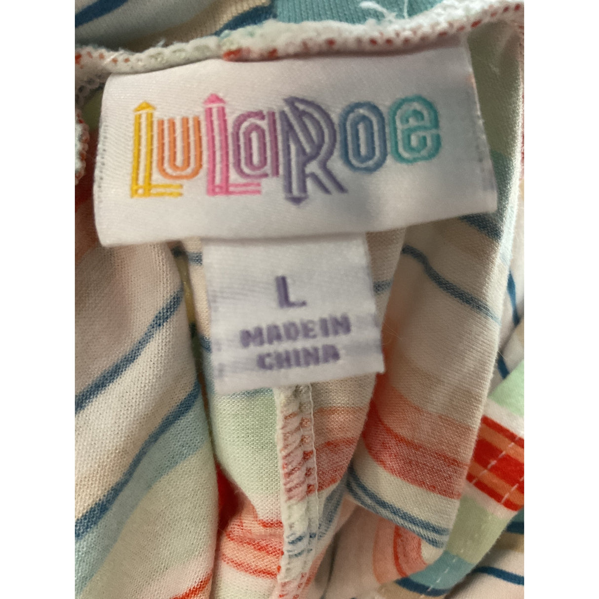 Lularoe Multicolor Striped Pullover Sweater