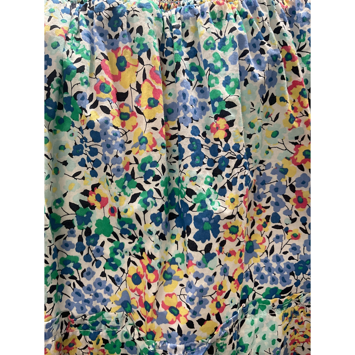 J. Crew Blue Floral Midi Dress, Size M