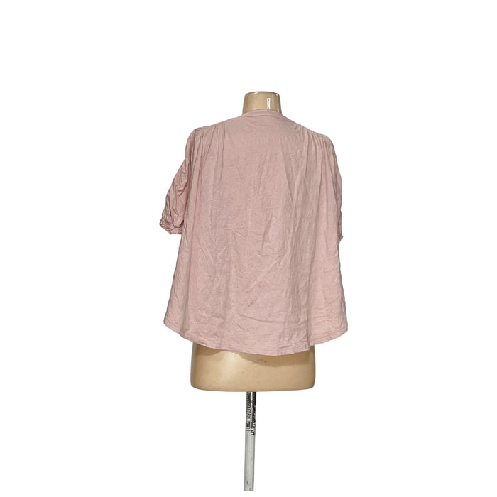 Free People Pink Cotton Blouse - Women's XS