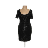 Bebe Black A-Line Dress XL