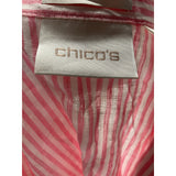 Chico's Pink Cotton Blouse, Size 2