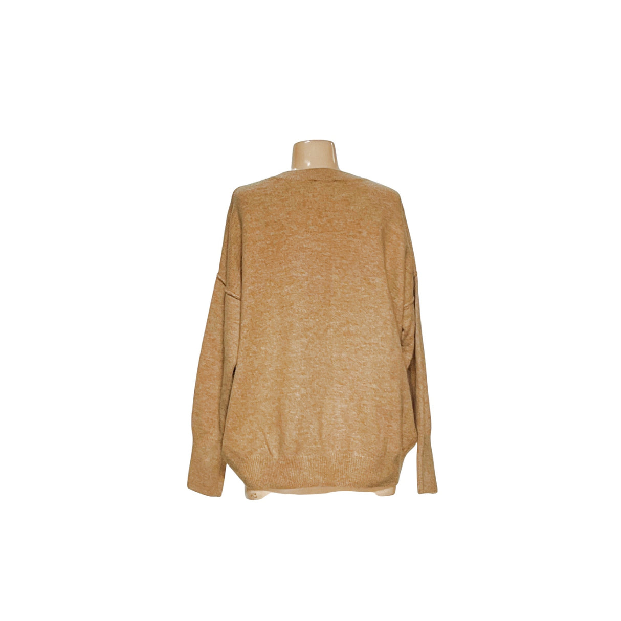 Vince Camuto Beige Acrylic Women's Pullover Sweater