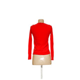 J. Crew Orange Wool Knit Blouse XXS