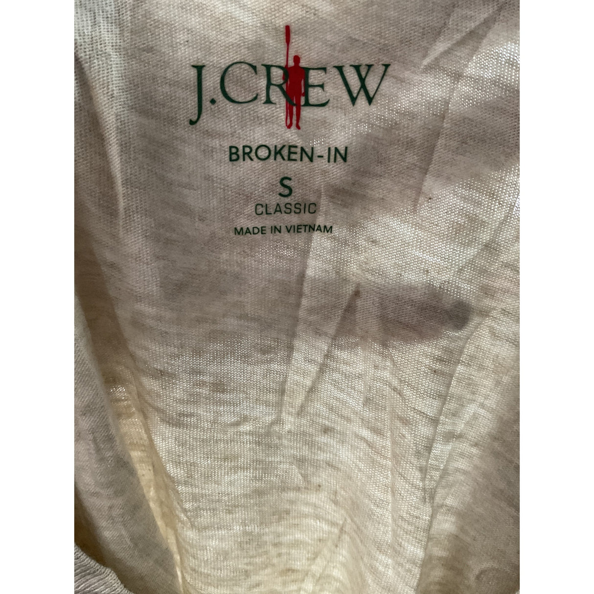 J. Crew Beige Cotton T-Shirt