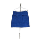 LOFT Blue A-Line Cotton Skirt Size 10