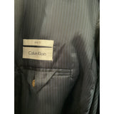 Calvin Klein Blue Wool Pinstripe Blazer 48L