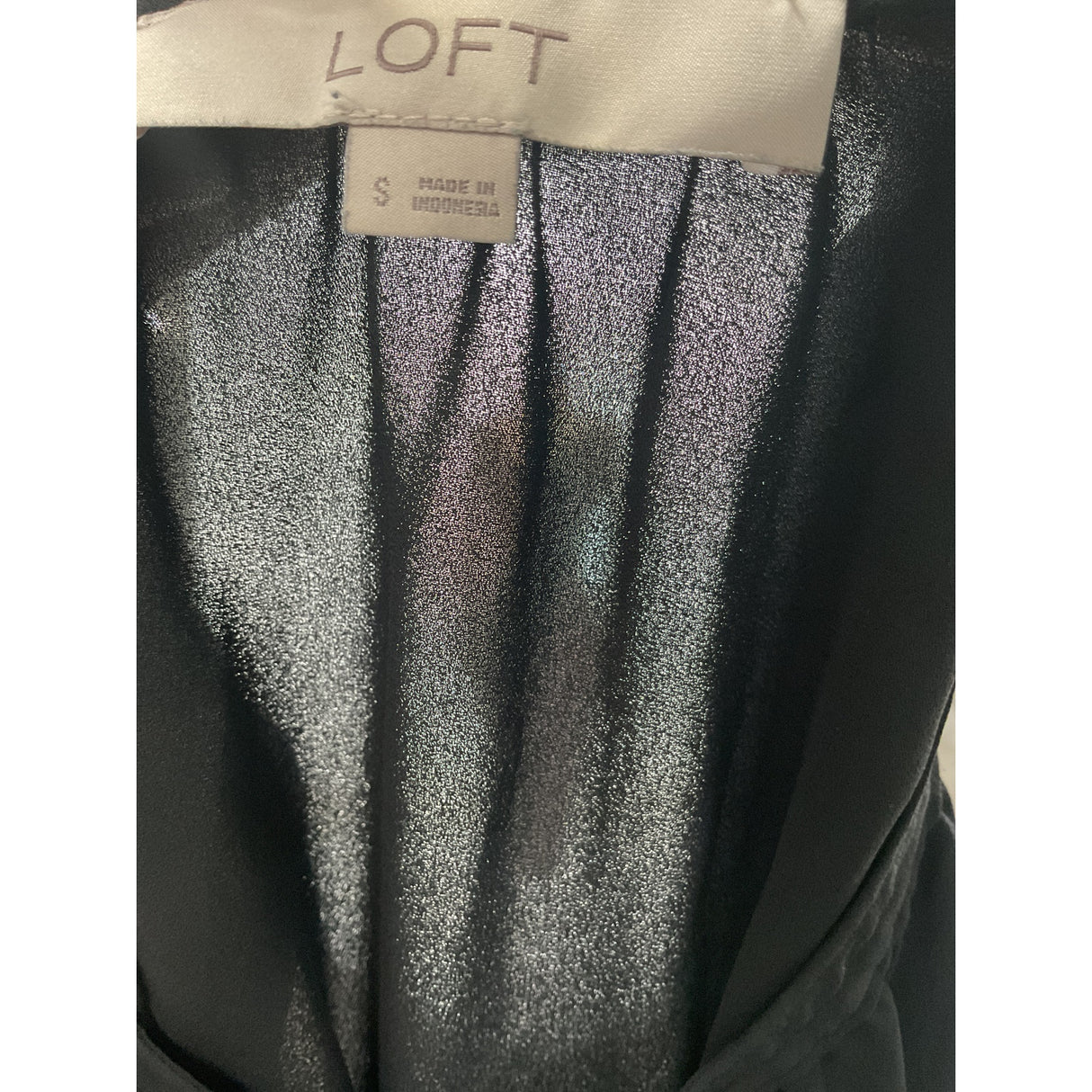 LOFT Black Polyester Blouse - Size S