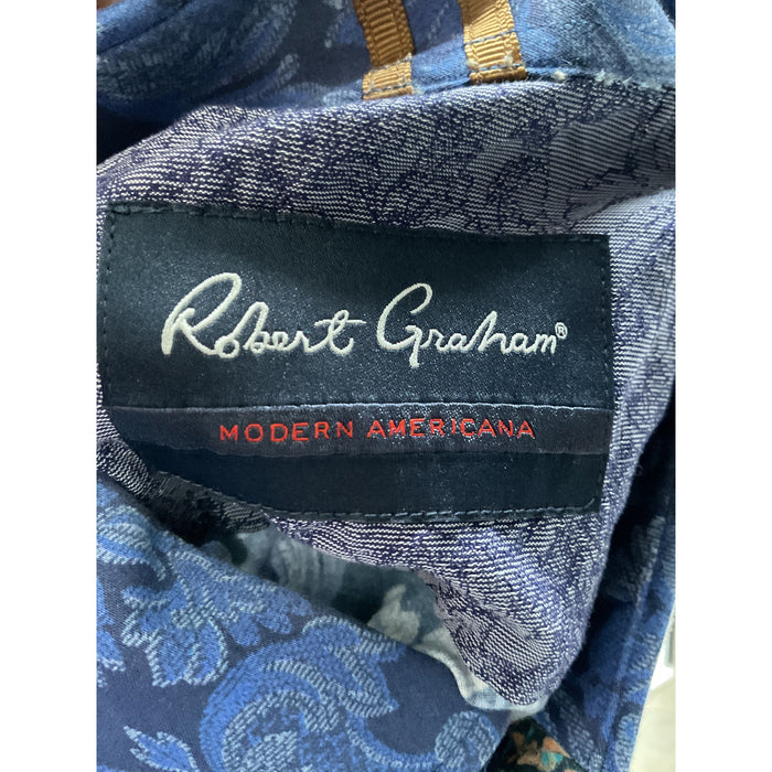 Robert Graham Blue Button-Up Shirt