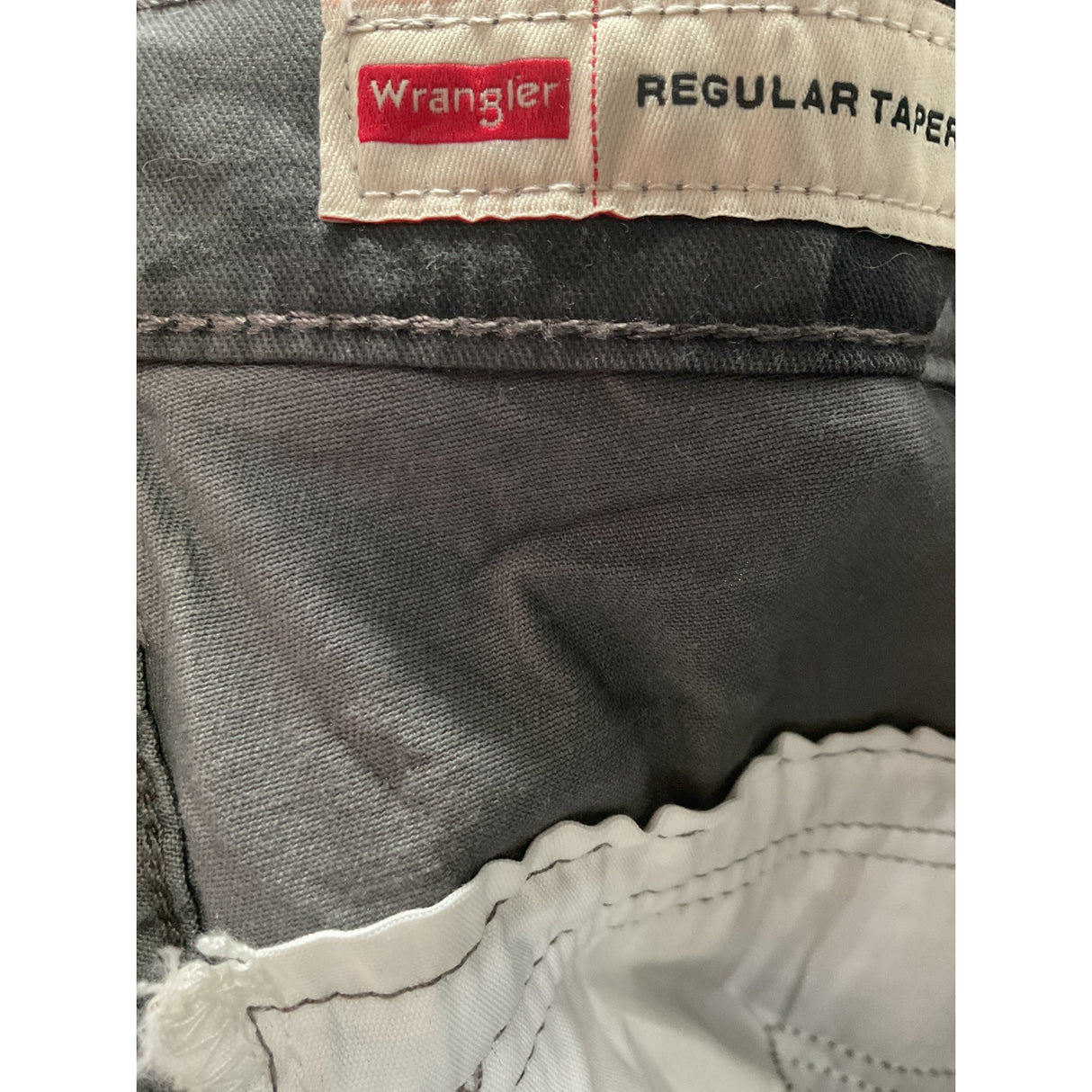 Wrangler Gray Camo Tapered Pants
