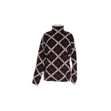 Tahari Black Plaid Sweater - Women's L