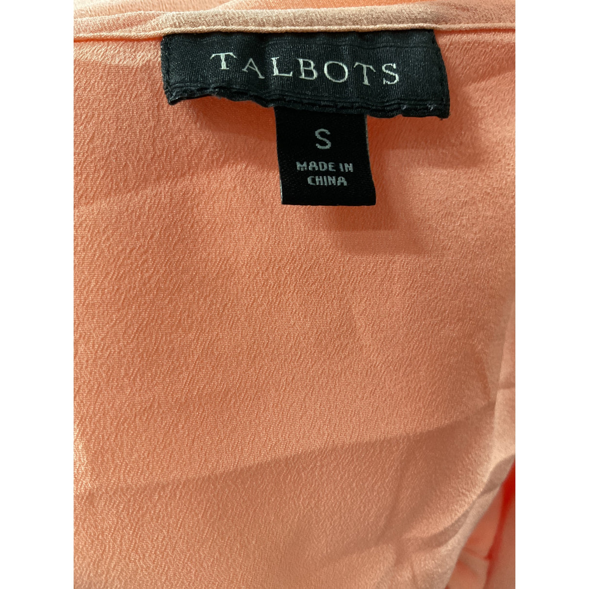 Talbots Orange Chiffon Blouse