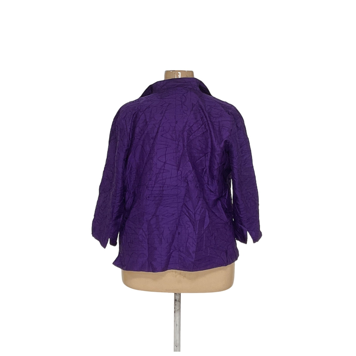 Chico's Purple Silk Blazer, Size 3