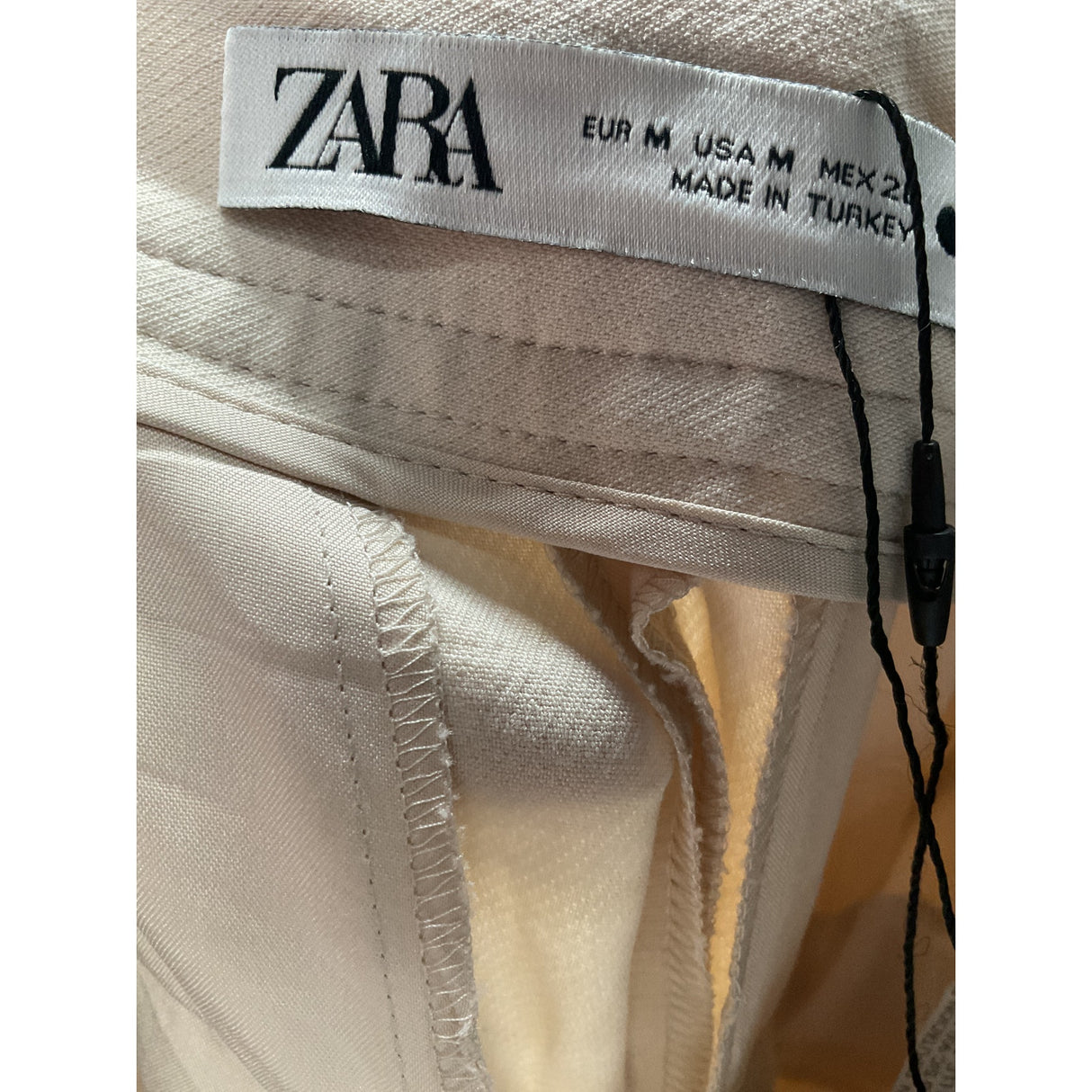 ZARA Cream Ankle Pants