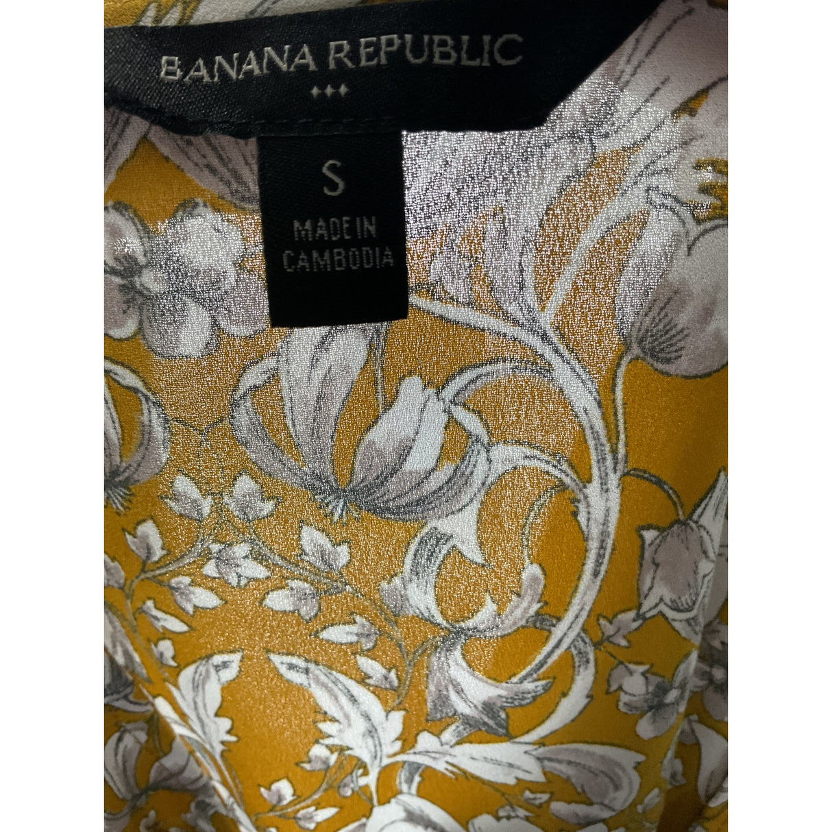 Banana Republic Multicolor Floral Chiffon Blouse