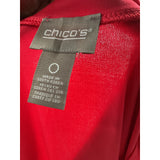 Chico's Red Polyester Blouse - Size 0