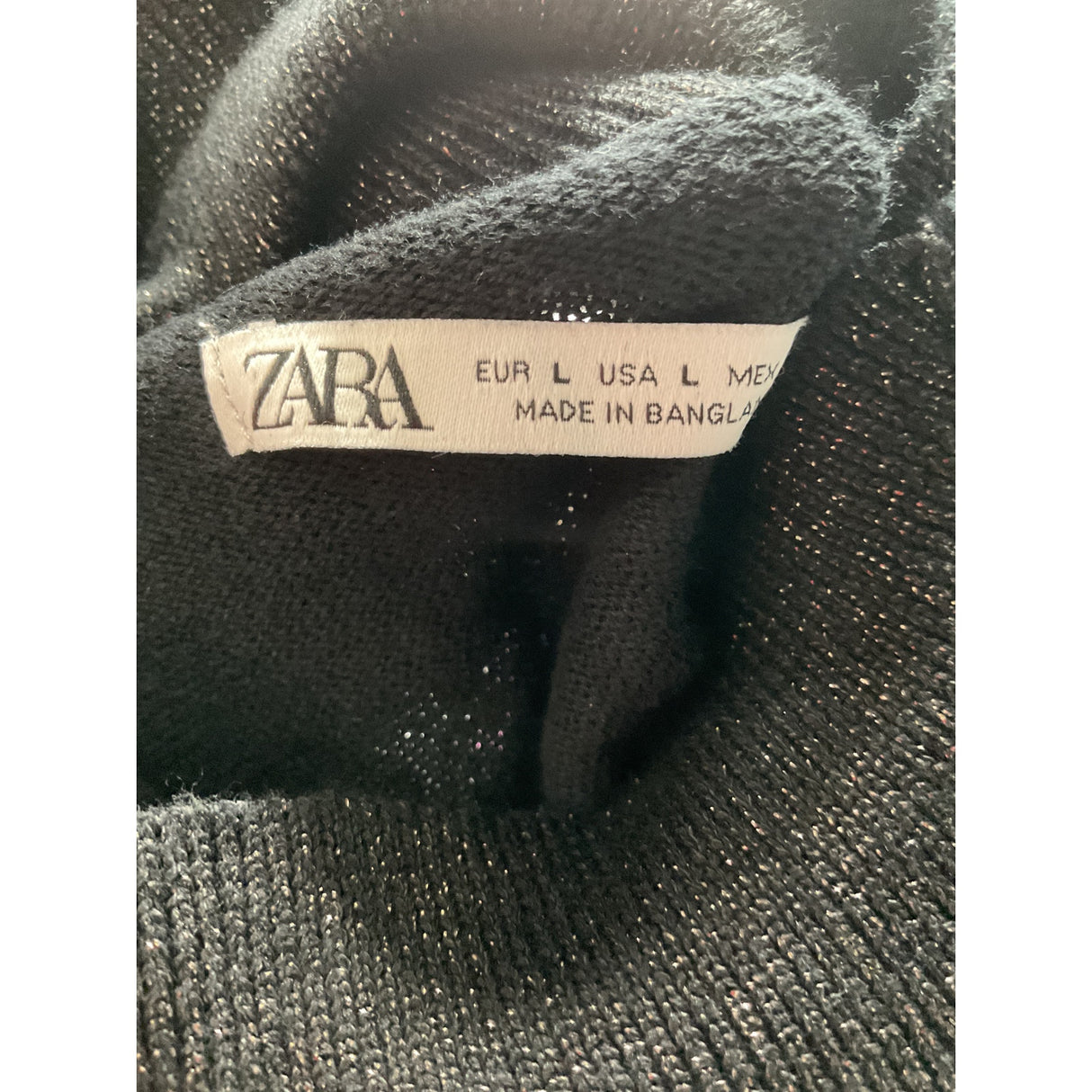 ZARA Black Women's Pullover Sweater