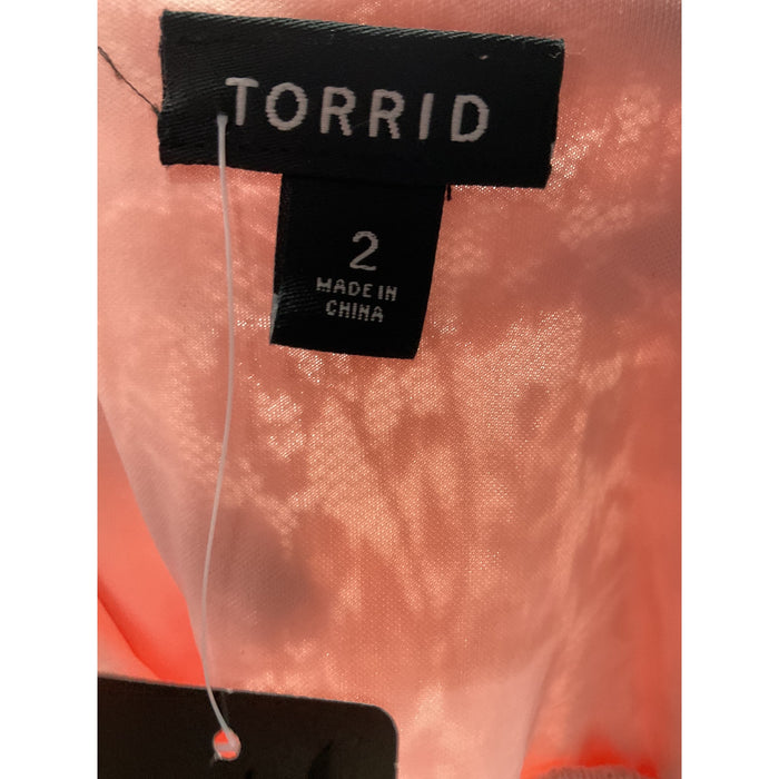 Torrid Pink A-Line Midi Dress - Size 2