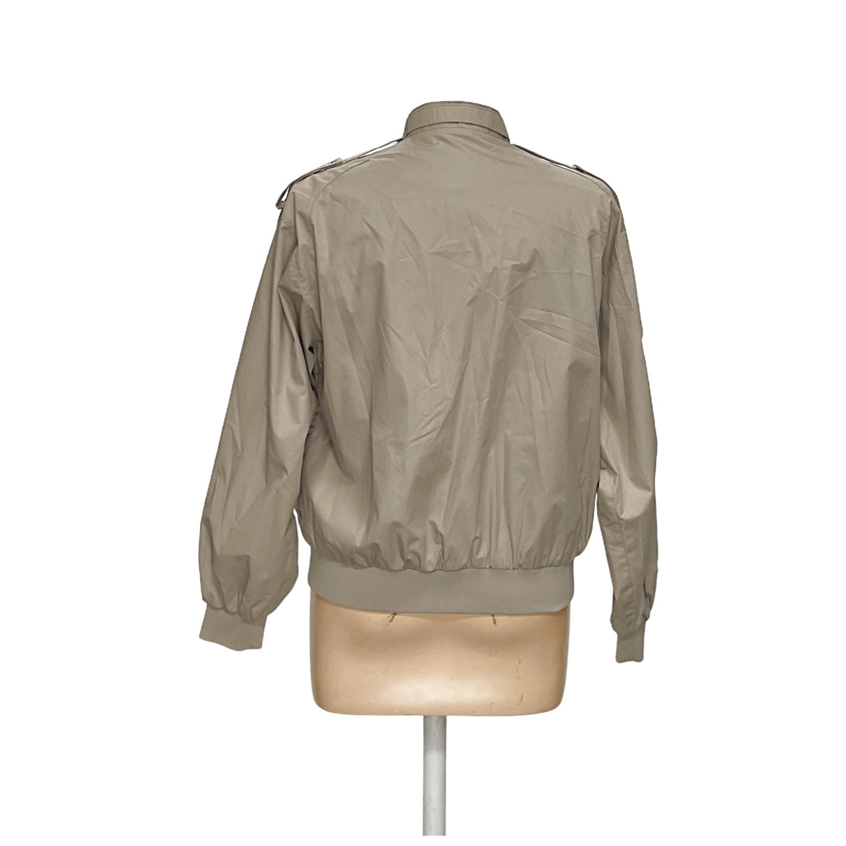 Members Only Beige Bomber Jacket