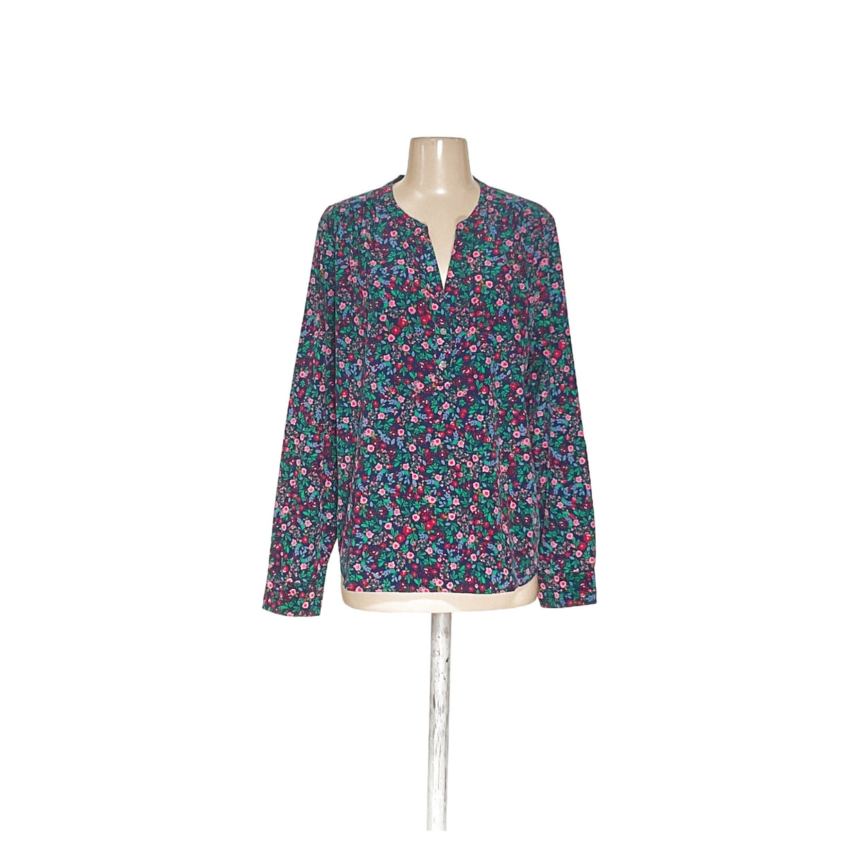 J. Crew Floral Canvas Blouse - Size L