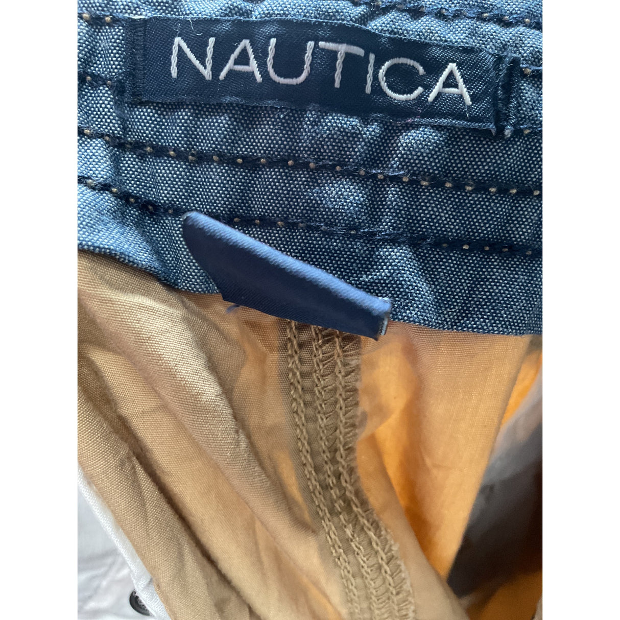 Nautica Brown Canvas Bermuda Shorts