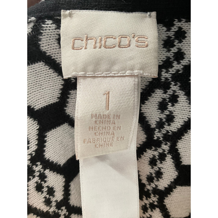 Chico's Multicolor Cotton Cardigan Sweater