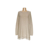 J.JILL Beige Cotton Pullover Sweater in Size M