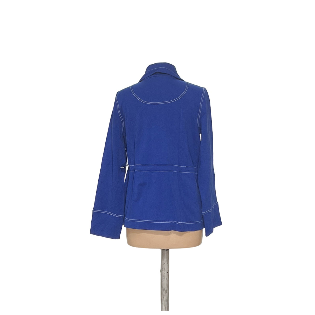 Jones New York Blue Cotton Jacket - Women's L