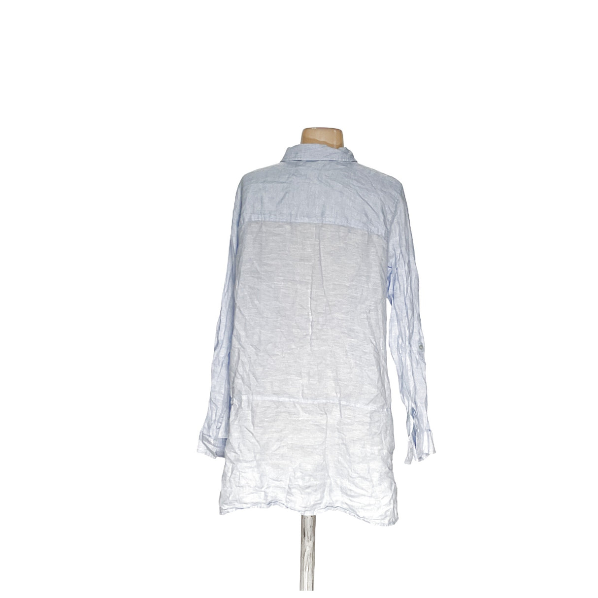 Tahari Blue Shirt Dress - Size M