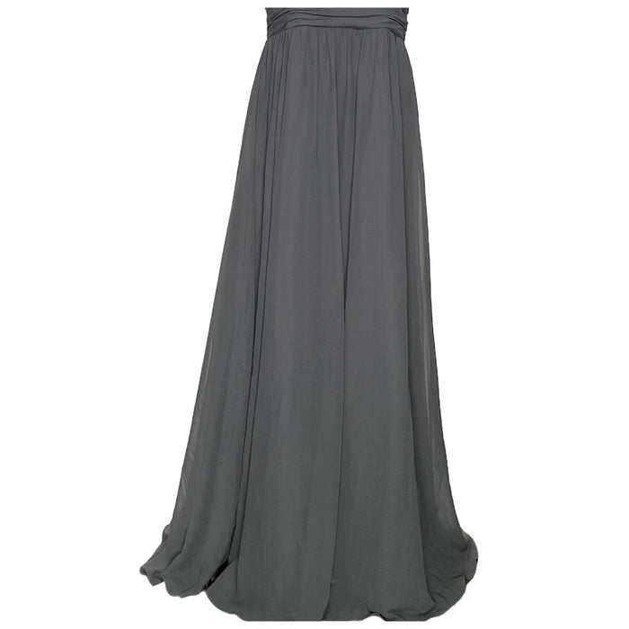 Alfred Angelo Gray Maxi Dress Size 10