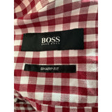 HUGO BOSS Red Dress Shirt Men's Size 17 - 100% Cotton