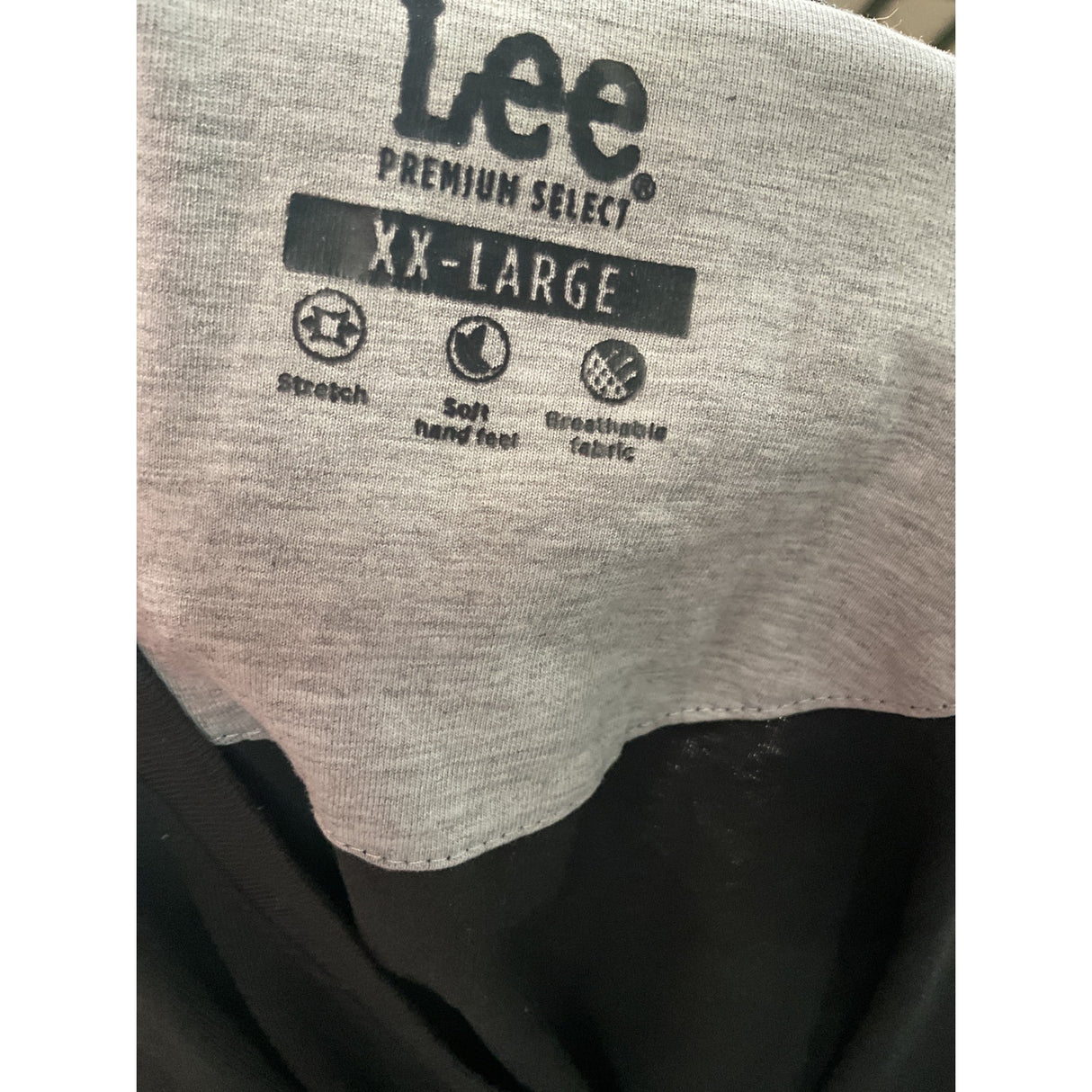 Lee Men's Black Cotton XXL Pullover Sweatshirt