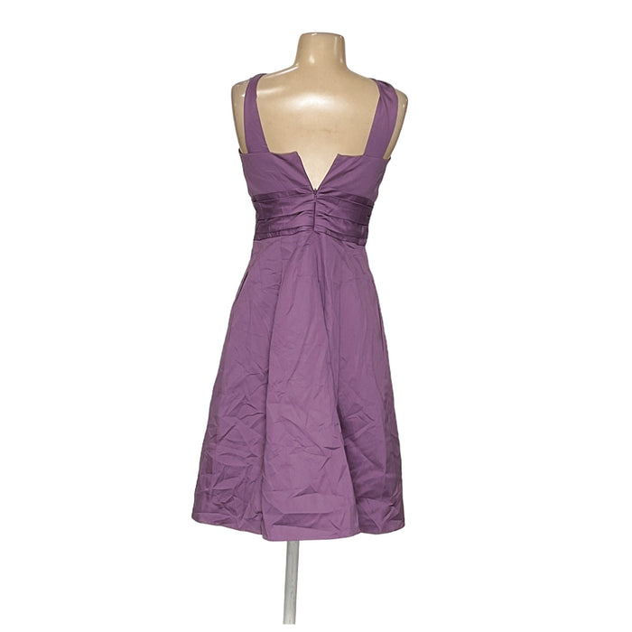 David's Bridal Purple Sheath Midi Dress