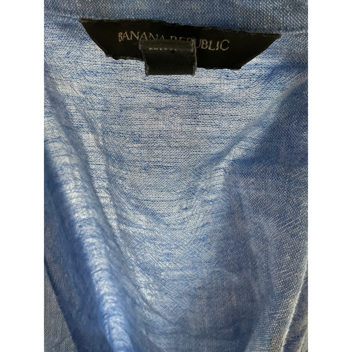 Banana Republic Linen Button-Up XL Blue