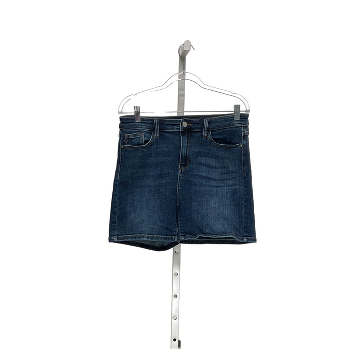 Judy Blue Biker Shorts - Women's L, Blue