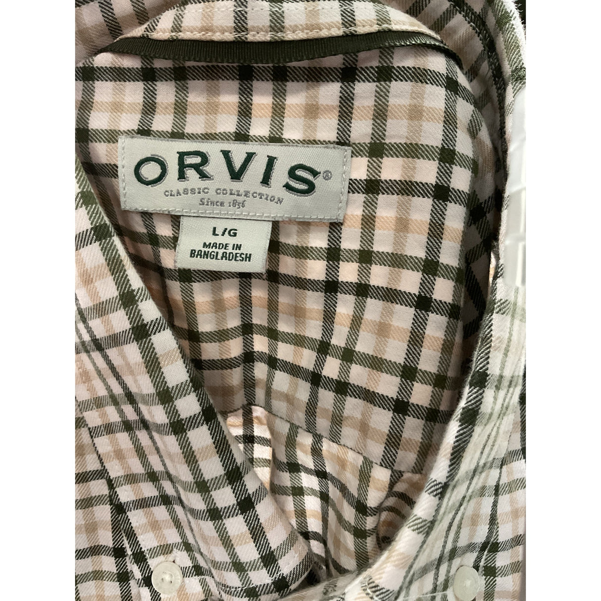 Orvis Multicolor Men's L Dress Shirt