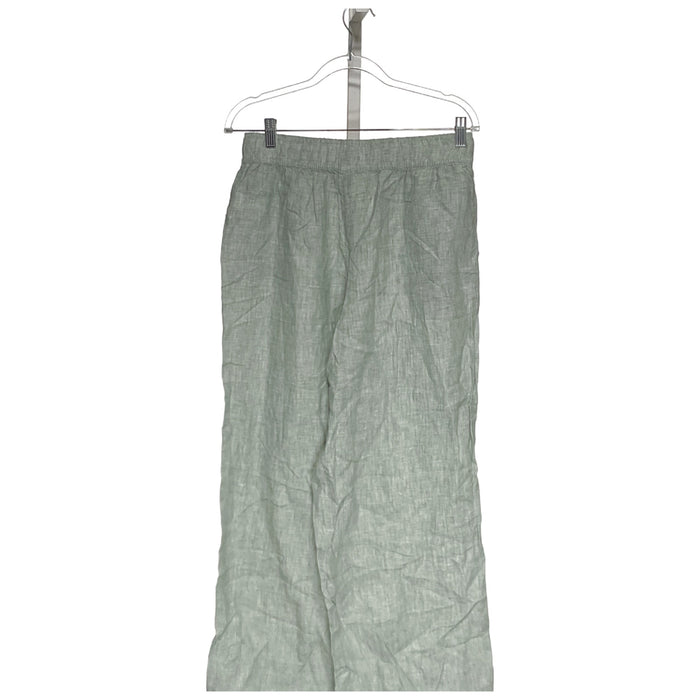 Tahari Green Linen Ankle Pants - Women's M