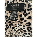 Jones NY Multicolor XL Button-Up Polyester Top