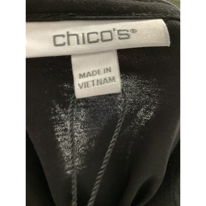 Chico's Black Cotton Blouse - Women's Size 2